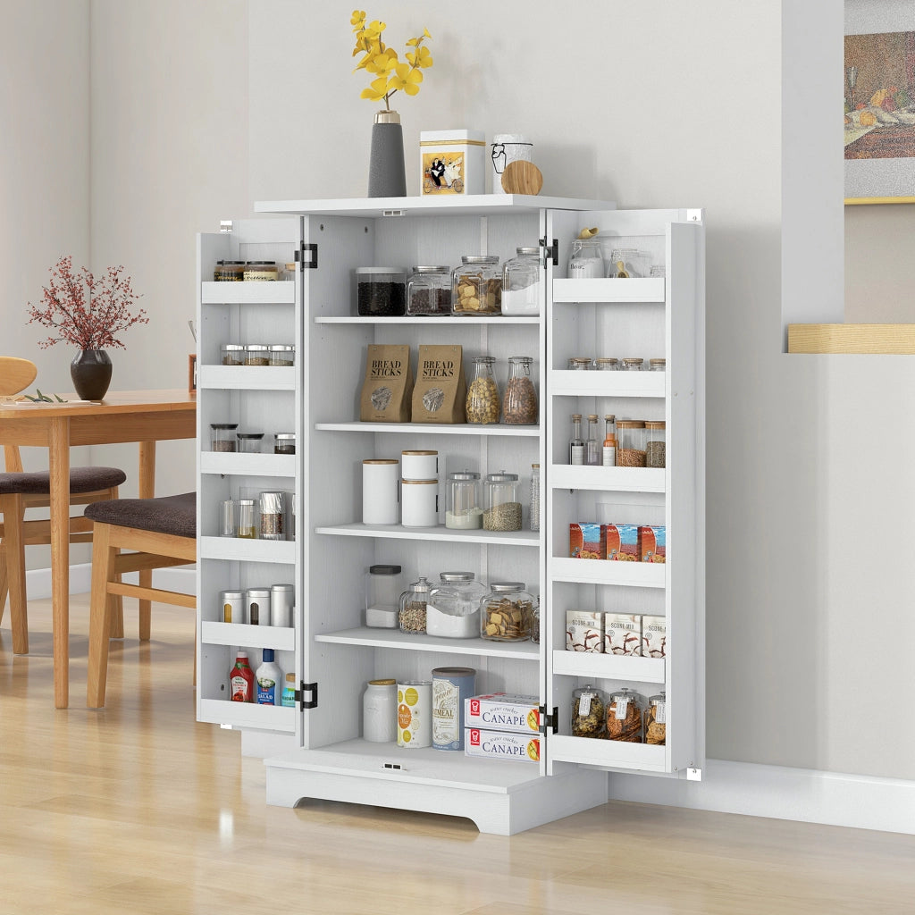 Armadio da cucina con ante e ripiani regolabili ¨C Minimal ¨C 40x60x120 cm colore crema