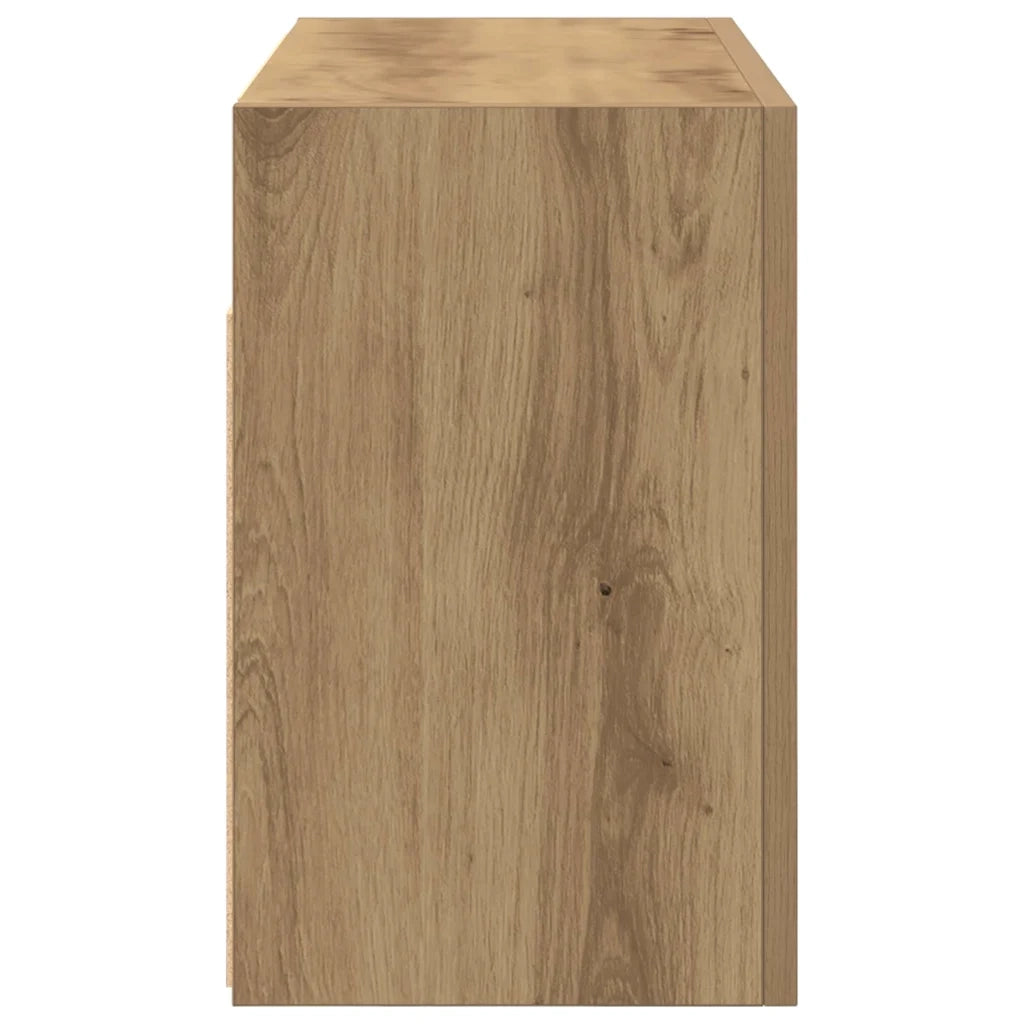 Mobiletto da Bagno Rovere Artigianale 60x25x40 cm Truciolato 860075