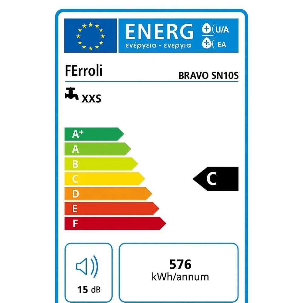 Scaldacqua elettrico sottolavello ferroli bravo pratico e affidabile *** capacità 10 litri, confezione 1