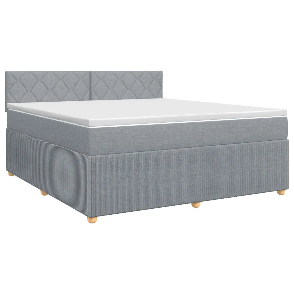 Letto box spring con materasso Grigio Chiaro 160 x 200 cm 3451510