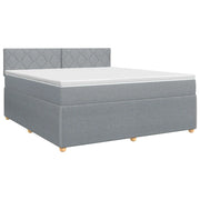 Letto box spring con materasso Grigio Chiaro 160 x 200 cm 3451510