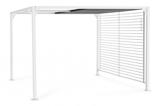 Pergola da Giardino 3x3,6xh2,1m Noah Bianca