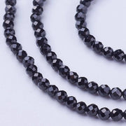 Kralen 3~3,5 mm, 110-130 pezzi, cristalli di spinello naturale, cristalli di diamante rotondi e lisci, applicazione per collane, bracciali e accessori da gioiello