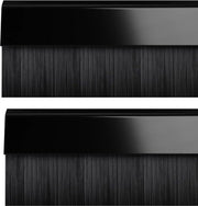 Set di borsette clip BDS per sottopassaggio profondità di sigillamento nero 914 mm con 2 pezzi - 02 am0010914bl