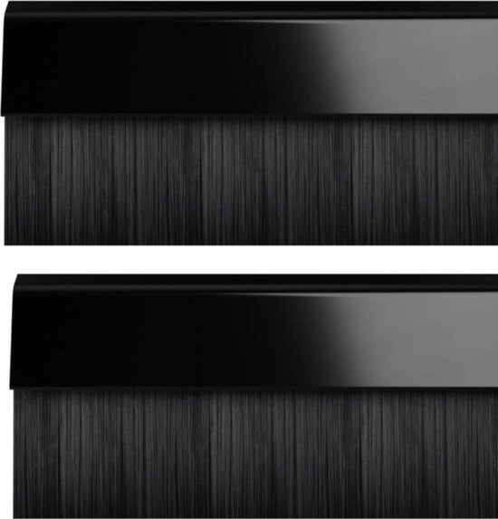 Set di borsette clip BDS per sottopassaggio profondità di sigillamento nero 914 mm con 2 pezzi - 02 am0010914bl