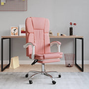 Poltrona da Ufficio Reclinabile Rosa in Similpelle 349623