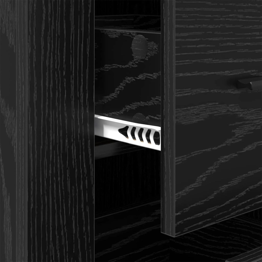 Credenza Rovere Nero 40 x 33 x 70 cm Legno multistrato 881002