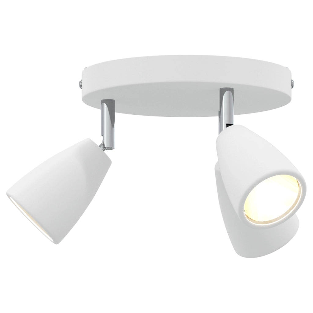 Faretto da Soffitto 3 Vie Regolabile Bianco GU10