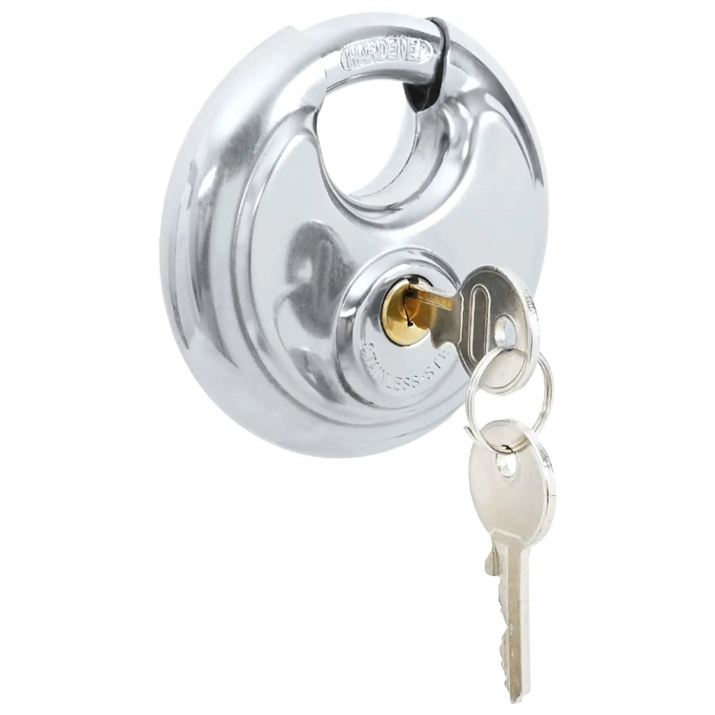 Lucchetti Discus con Chiavi 6 pz Argento 8 x 2.8 x 8 cm CFW5887900
