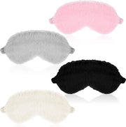 Maschera da Sonno per Bambini - Ombreggiante per Donne e Ragazze - Maschera per Occhi in Seta - 4 Pack