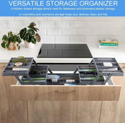 Organizzatore a 3 Livelli per Lavello - Organizzatore Multilivello Ripiegabile per Lavello Profondo - Organizzatore per Lavello Flessibile e Estensibile per Accessori da Ufficio, Vanity, Gioielli e Cucina