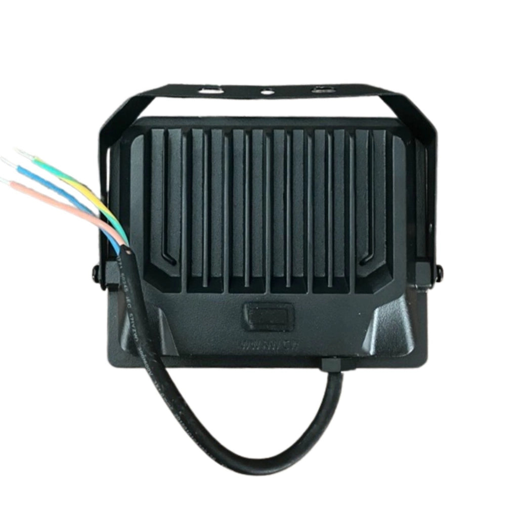 Faro Led Flood Light CCT 100W, Diffusore Bianco Opaco Super Slim Carcassa Nera, IP65 273X241X38mm SKU-23767