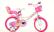 WINX 14", bicicletta per bambini, adatta ad etÃƒÂ  tra i 4 e i 6 anni, per altezza tra 100 e 120 cm, con cestino e p