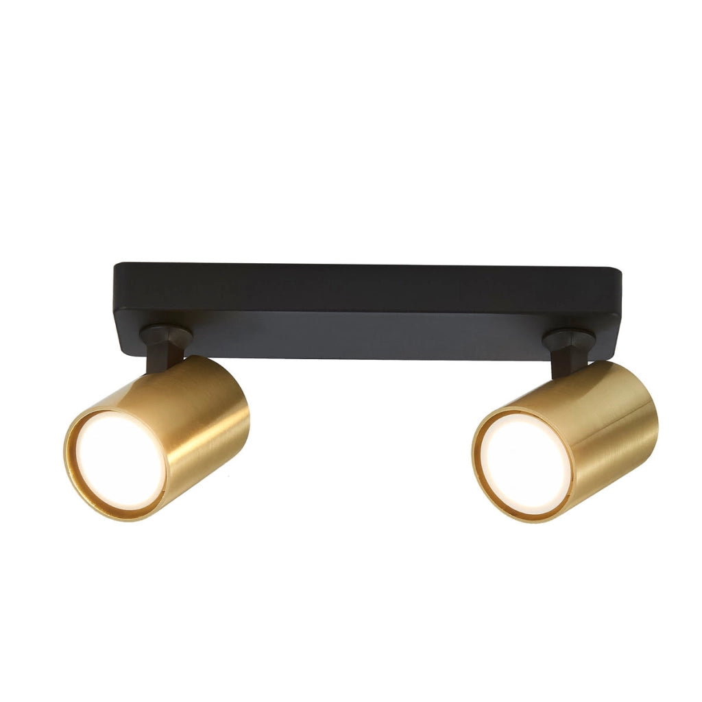 Faretto Snow barra 2xGU10 oro/nero Light Prestige LP-731/2W