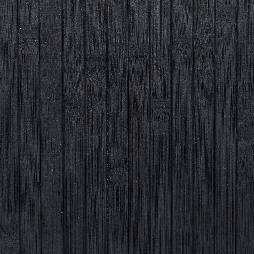 Cestino portaoggetti in bambù nero con coperchio Cestino per biancheria Accessori pratici lavanderia bucato