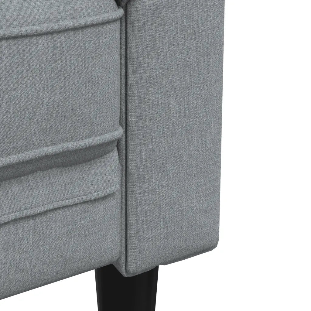 Set di Divani 3 pz Grigio Chiaro in Tessuto 3209191