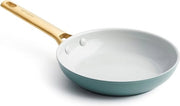 Padella in Acciaio Inox con Ceramica Non Aderente - Induzione - Sicura per Forno - Sicura per Lavastoviglie - 20cm - Blu del Fumo
