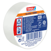 NASTRO ISOLANTE 'PROFESSIONAL 53988' mm. 19 x 25 mt - bianco- 10 pezzi  - TESA