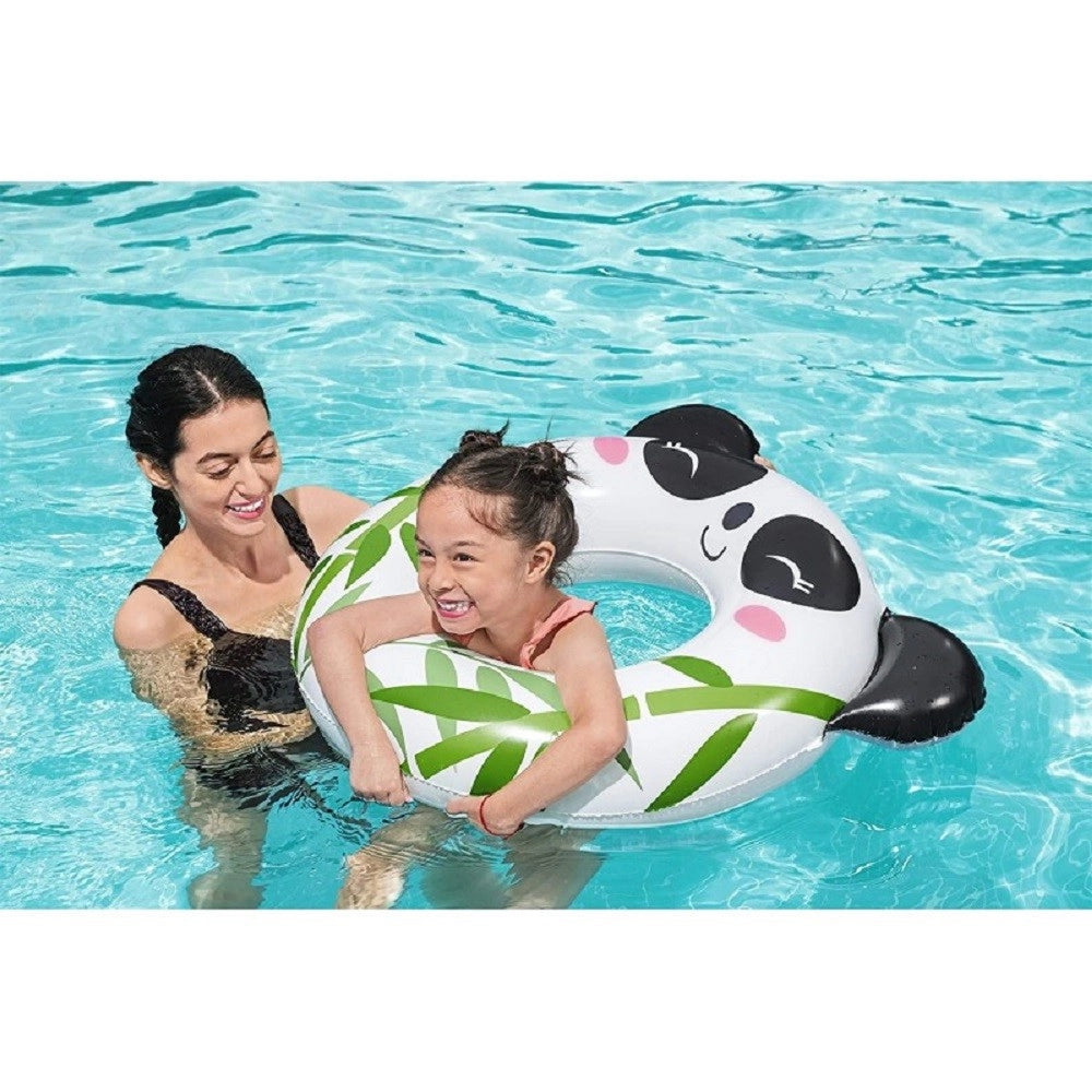 Trade Shop - Salvagente Panda/rana 79x85cm Ciambella Gonfiabile Mare Bambini 3-6 Anni 36351 -