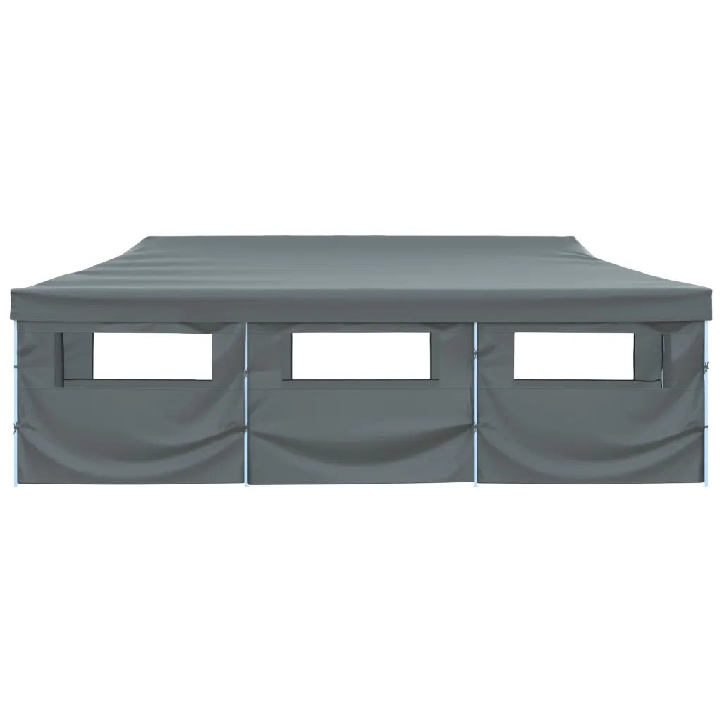 Tenda Pieghevole Pop-Up con 8 Pareti Laterali 870x291x315 cm Antracite 44982