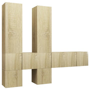 Set di Mobili Porta TV 7 pz | Armadietto TV | Mobile Porta TV Rovere Sonoma in Legno Multistrato
