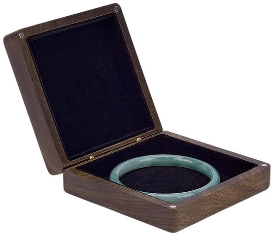 Cassa per bracciali in legno - Conservazione di gioielli - Stile lussuoso - Colore marrone - Box per bracciali - Ideale per regali - Dimensioni compatte