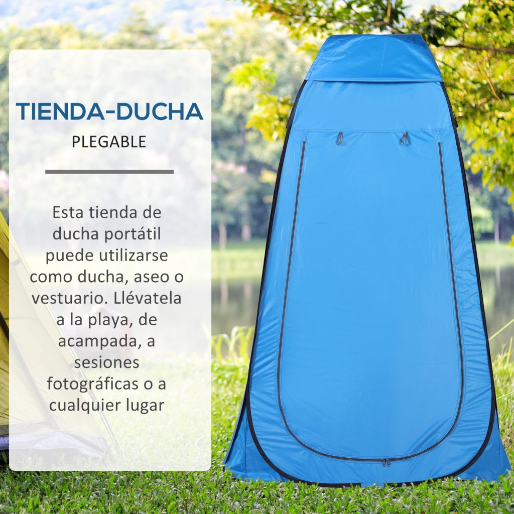 Cabina Doccia Portatile ¨C zephmum ¨C 120x120x190 cm Blu