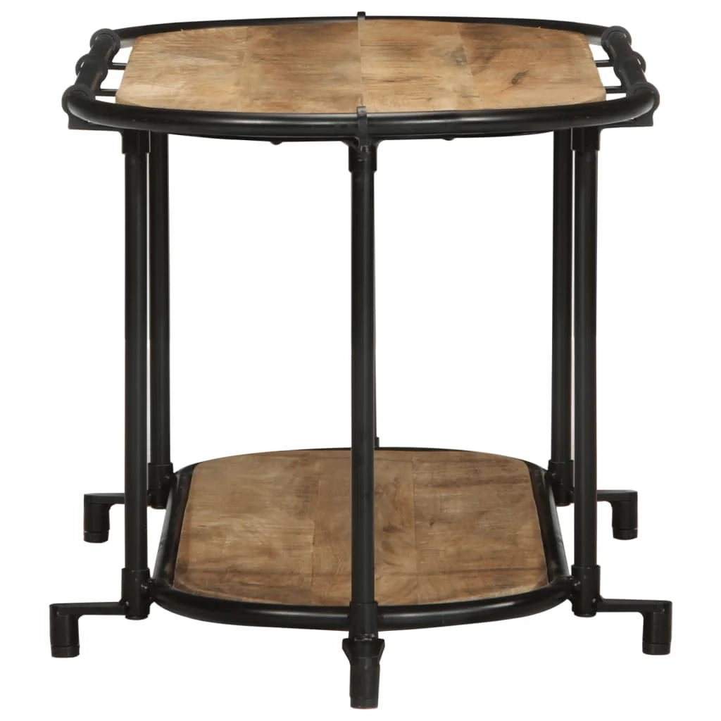 Mobile porta TV con ampio spazio di stoccaggio industriale 100 x 42 x 40 cm in legno massello grezzo 02_0057612