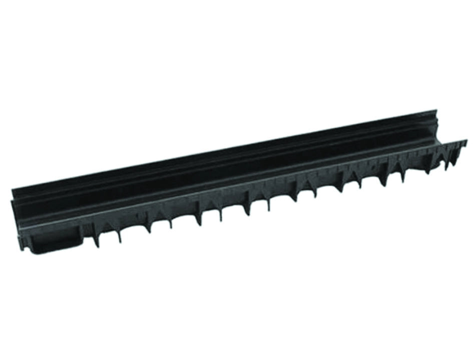 CANALETTA IN POLIPROPILENE CM.100X13 NERA  cm.100x13x15h