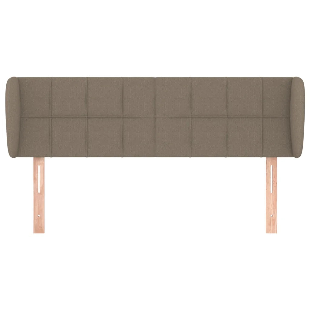 Testiera ad Orecchio Tortora 147x23x78/88 cm in Tessuto