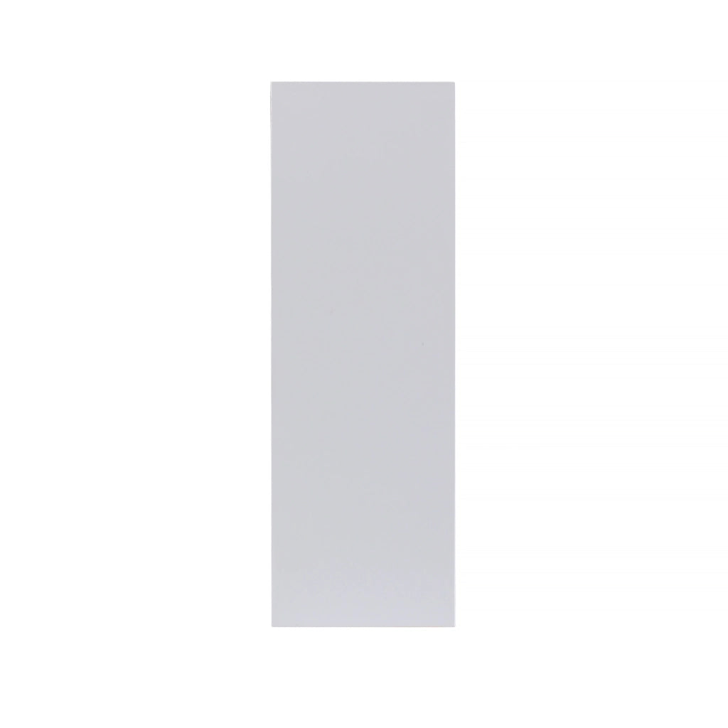 APPLIQUE LED DA ESTERNO RETTANGOLARE 10W IN ALLUMINIO BIANCO LUCE CALDA - DOPPIA EMISSIONE DI LUCE REGOLABILE