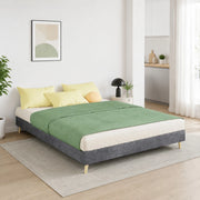 Struttura letto 140x200 cm grigio in tessuto e metallo