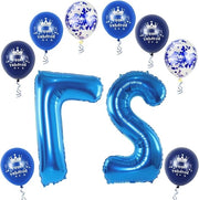 Balloon di compleanno Numero 27 Blu - XL Balloon di carta 32 Pollici - Decorazione di compleanno - Balloon di elio per feste di compleanno