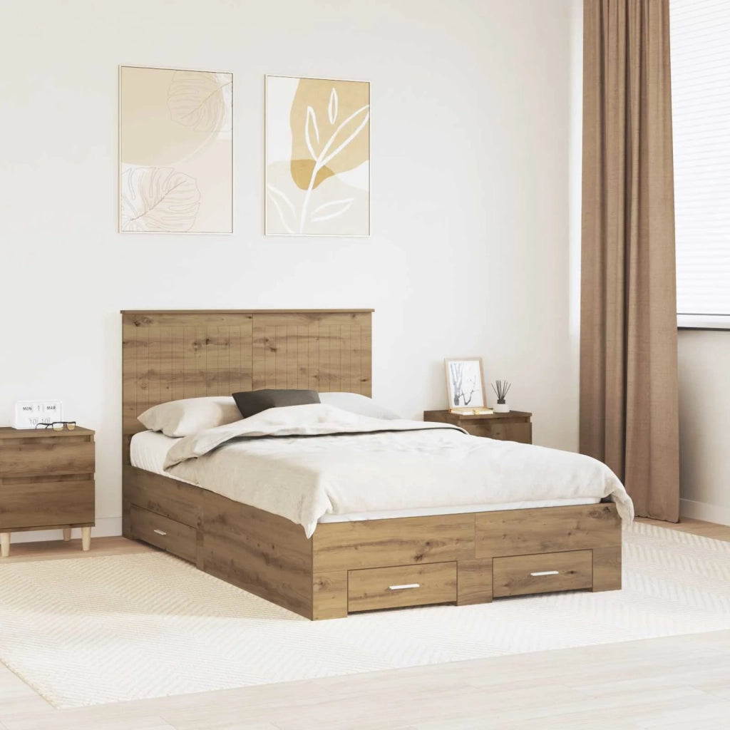 Struttura del letto Rovere artigianale 120 x 190 cm 3411340