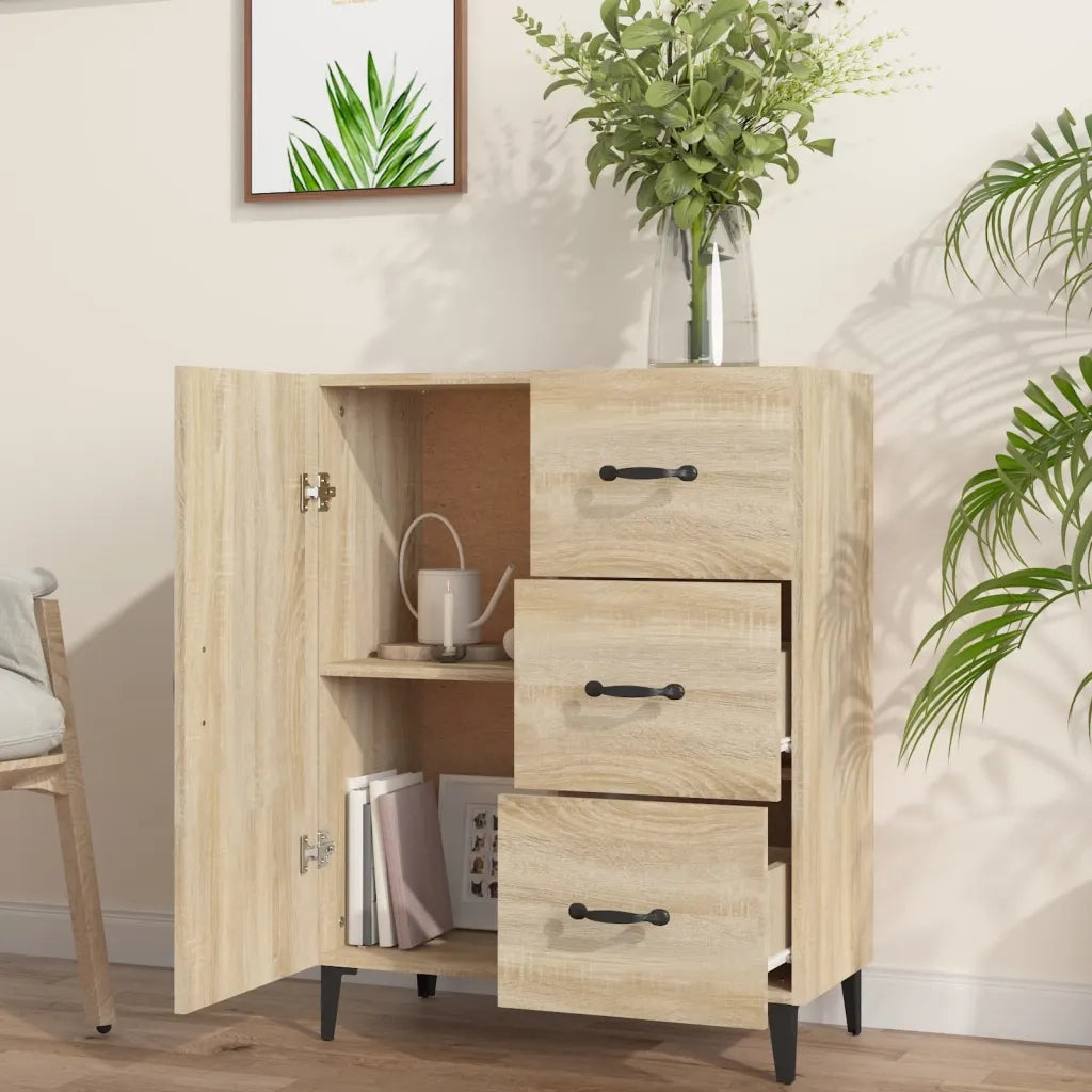 Credenza Rovere Sonoma 69,5x34x90 cm in Legno Multistrato cod mxl 19247