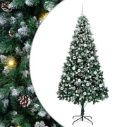 Albero di Natale Artificiale-Albero Natalizio con 300 LED Verde 210 cm 169758