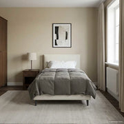 Duvet Invernale Grigio chiaro 140 x 220 cm Microfibra 42026091