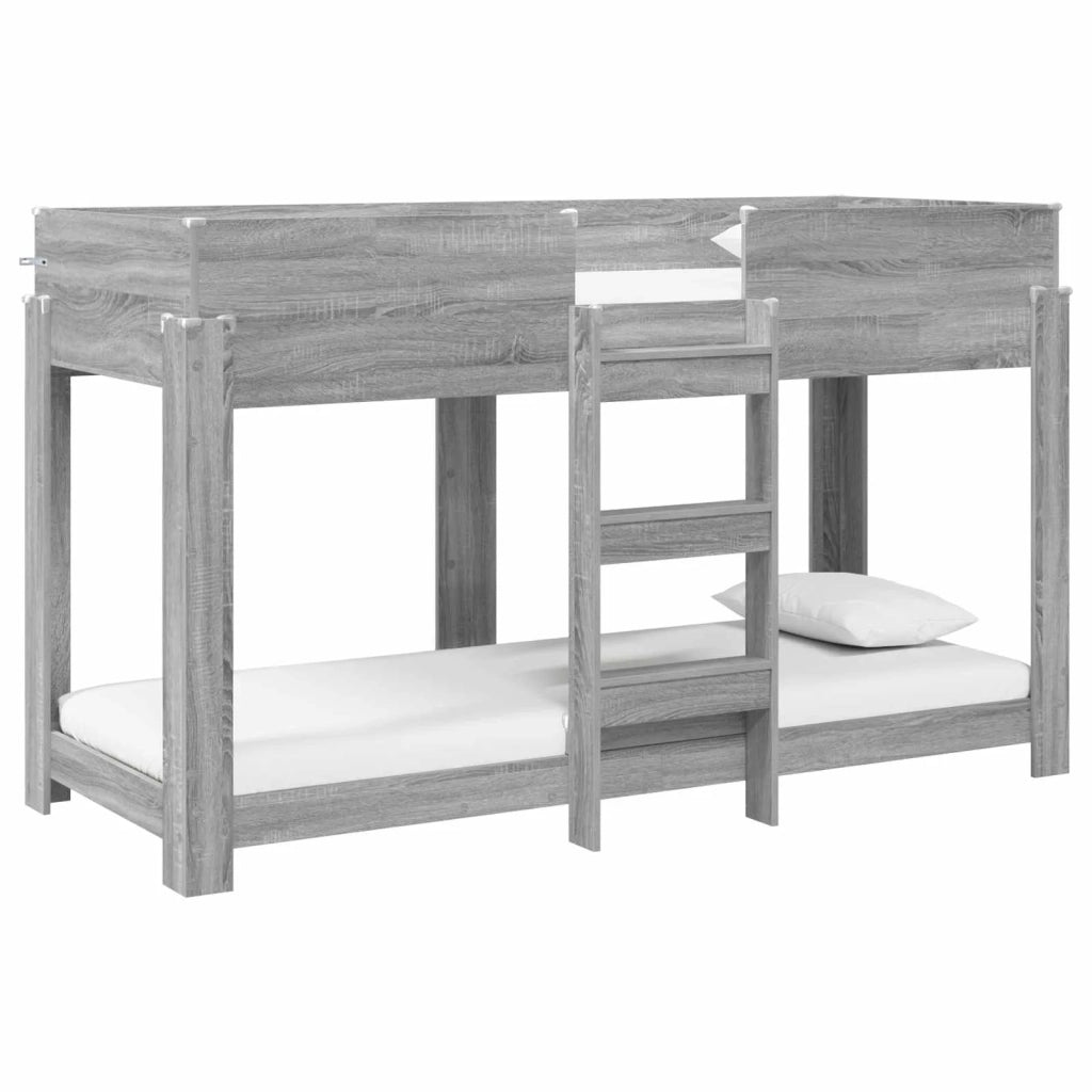 Letto a Castello per Bambini Grigio Sonoma 75 x 190 cm 3410544