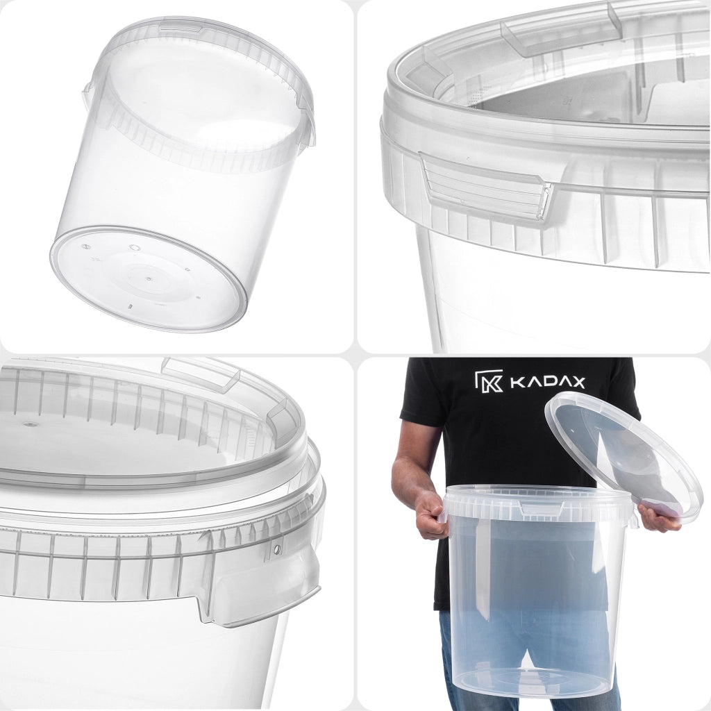 Contenitore per fermentazione KADAX da 33 litri, secchio per vino, liquori e birra con coperchio, fermentatore