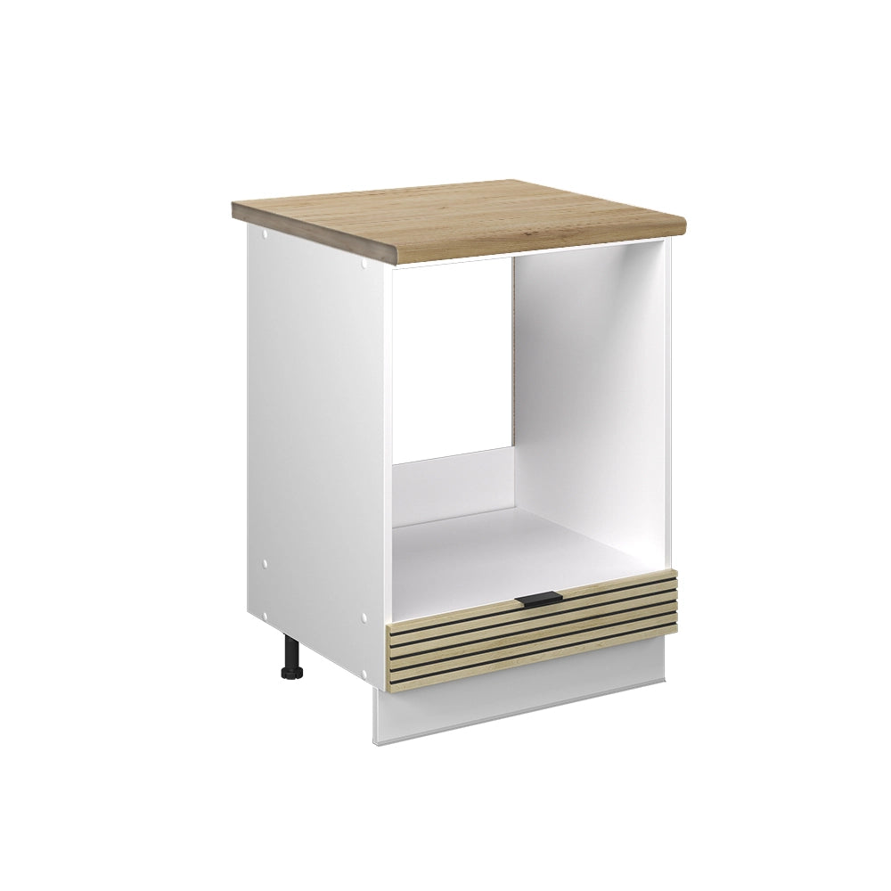 Mobile per forno da incasso Fame-Line Pannello in quercia/Bianco 60 cm, PL Rovere Vicco