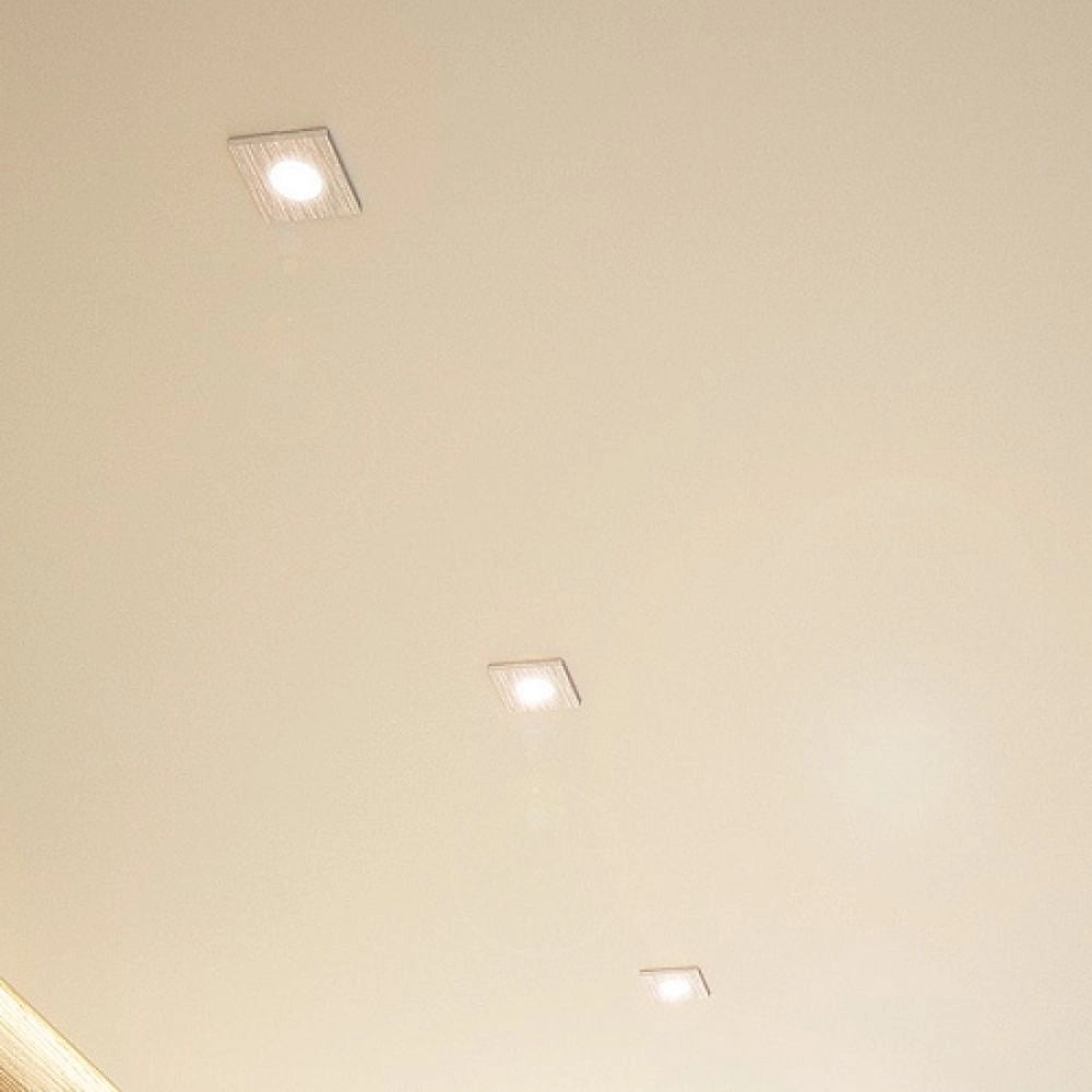Faretto da incasso ASTOR SQ alluminio pettinato 230V GU10 50W IP65