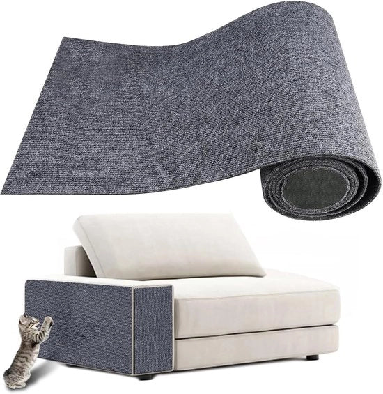 Mat per proteggere contro le graffette, rimovibile, per parete di casa con tappeto, 60x400cm, protezione per divano con graffette di gatto, protezione contro graffette di gatto con tappeto, 60*400cm, luce grigio