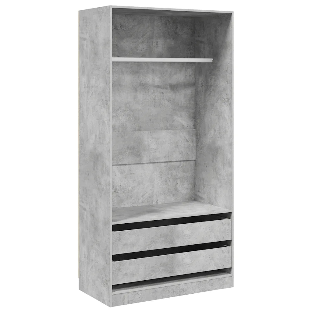 Armadio Grigio Cemento 100x50x200 cm in Legno Multistrato CFW6269962