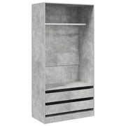 Armadio Grigio Cemento 100x50x200 cm in Legno Multistrato CFW6269962