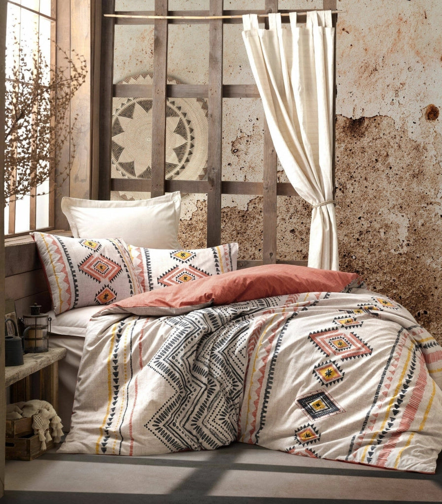 Grand River, Copripiumino Matrimoniale Federa Inclusa, 220x260 cm Multicolore