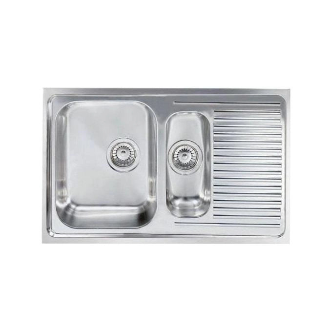 CM Matico 79 x 50 2V Lavello ad incasso Rettangolare Acciaio inossidabile