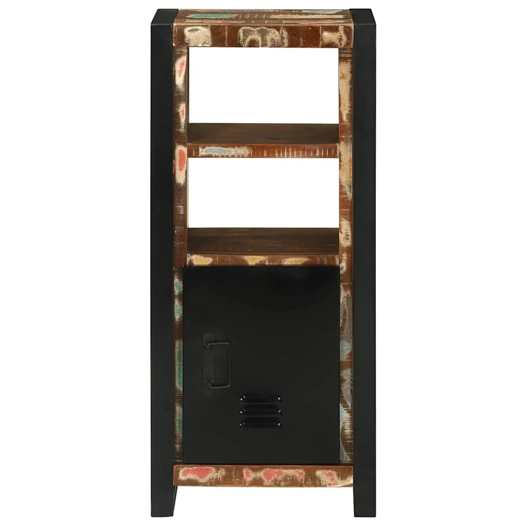 Mobiletto da bagno moderno con spazio interno 40 x 30 x 90 cm in legno riciclato marrone 02_0057647