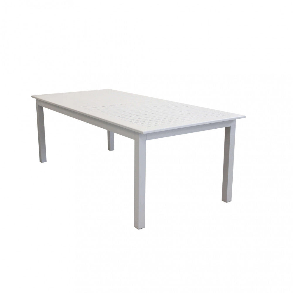 Tavolo Cuba Allungabile 220/280x100x75 h cm in Alluminio Tortora