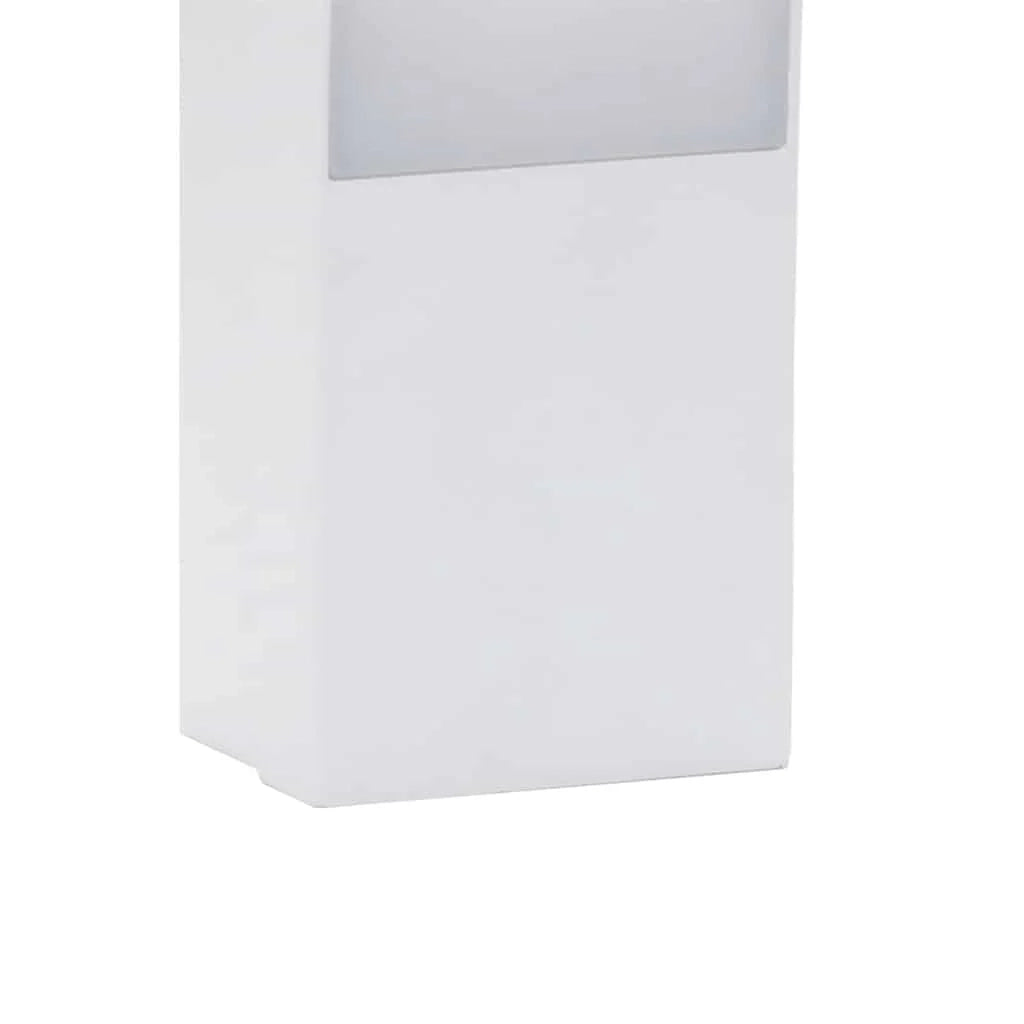 Applique LED per esterni 7 x 4,5 x 23 cm atmosfera accogliente design moderno in alluminio bianco 02_0056579