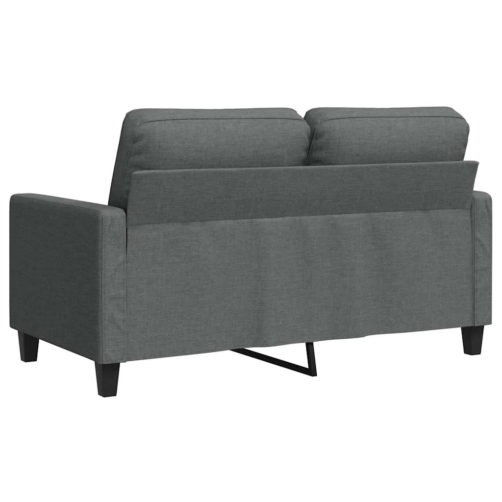 Divano a 2 Posti Grigio Scuro 120 cm in Tessuto 359156